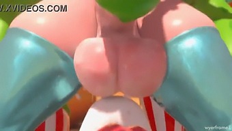 Princess Rosalina’s Big Cock And Horny Slut Fetish In Action.